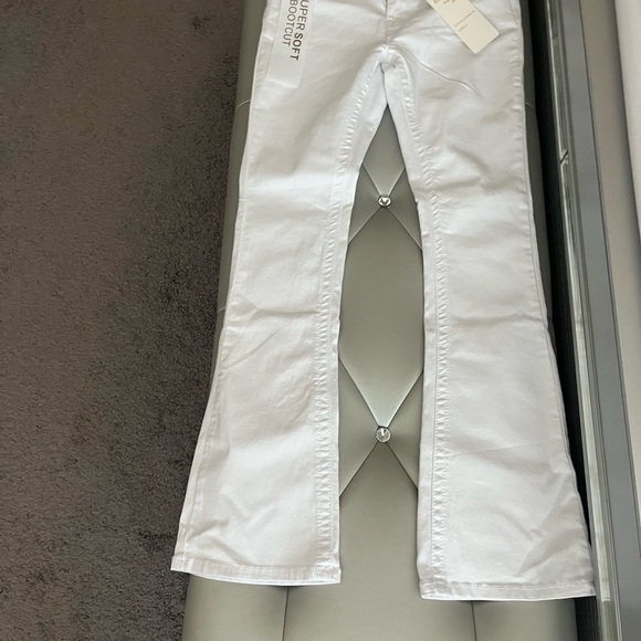 BAMBOO White Flare Women's Jeans - Picture 1 of 8